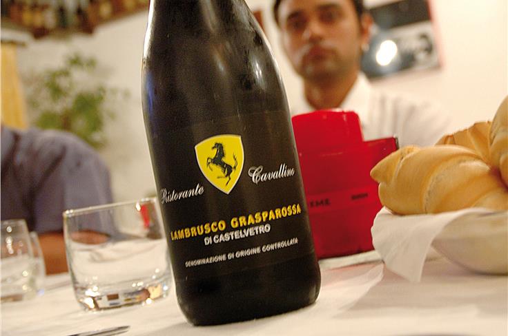 You can literally get drunk on Ferrari!
